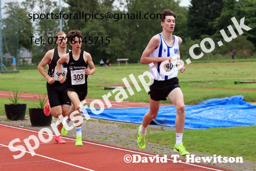 The 1500 metres, Wednesday, july 24th, 2024 NEGP 5, Monkton Stadium.  Photo: David T. Hewitson/Sports for All Pics